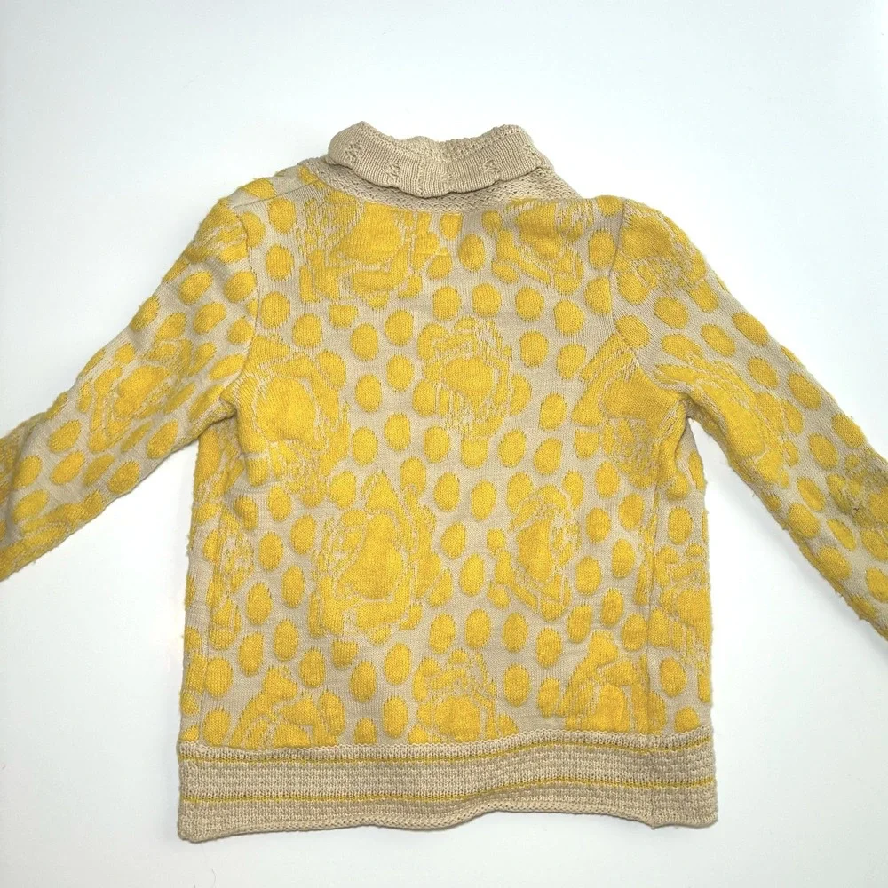 Cooperative Chunk Shawl Open Knit Cardigan Mohair Blend Boho Prep Academia Small